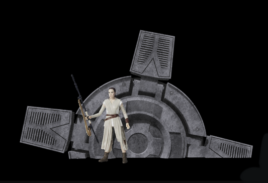 Star Wars 3D Printed AT AT Foot  Diorama for 3.75" and 6" Figures