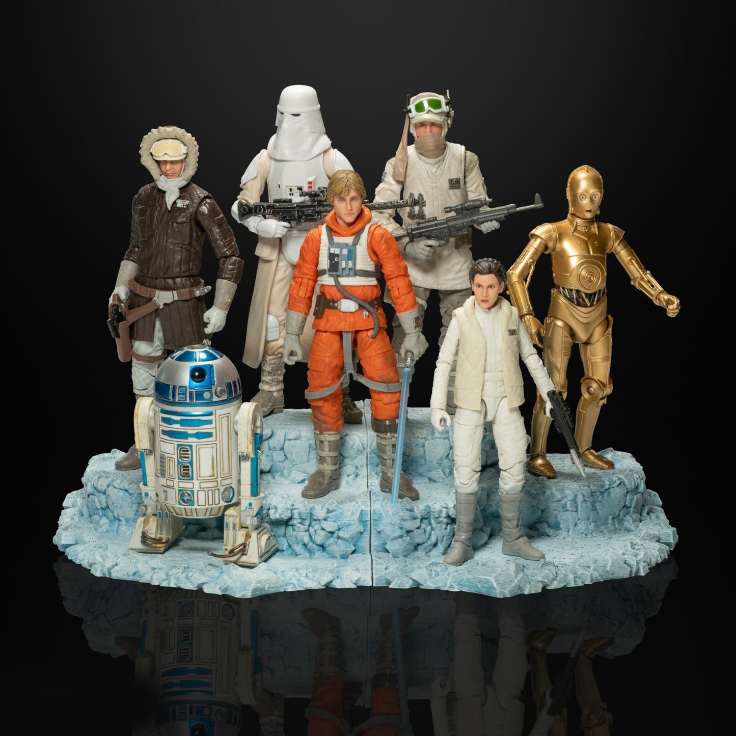 3D Printed Star Wars Black  figure terrain/stand