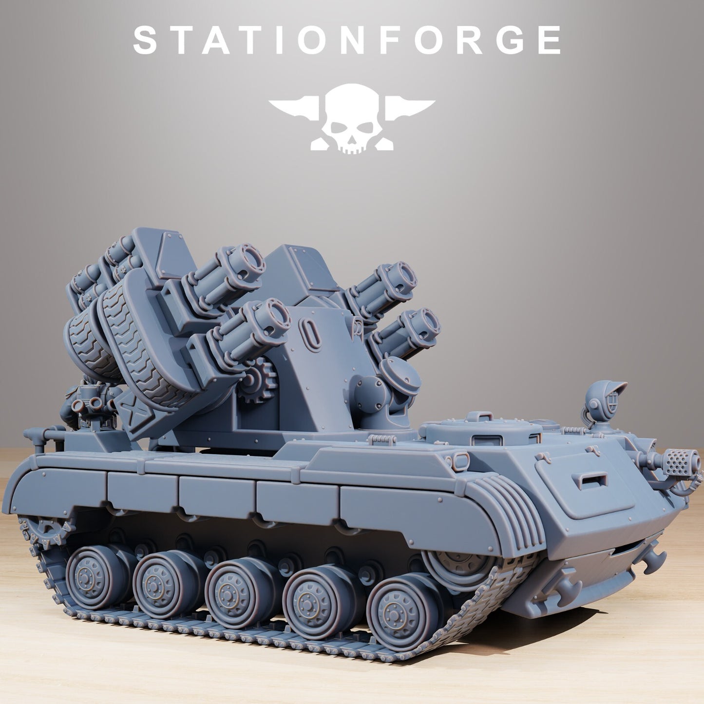 Grim Guard Mobile Artillery Unit and Crew. 32mm from Station Forge.