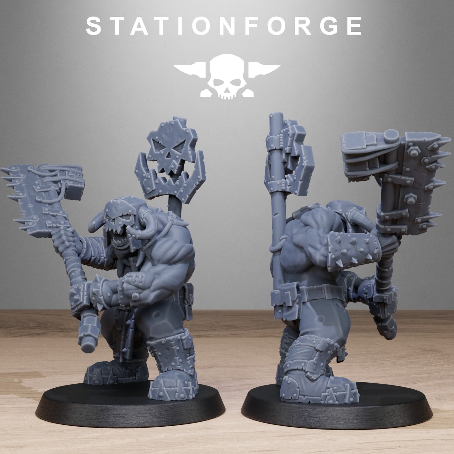 The Orkaz bros from Station Forge 32mm FREE BASES + POST