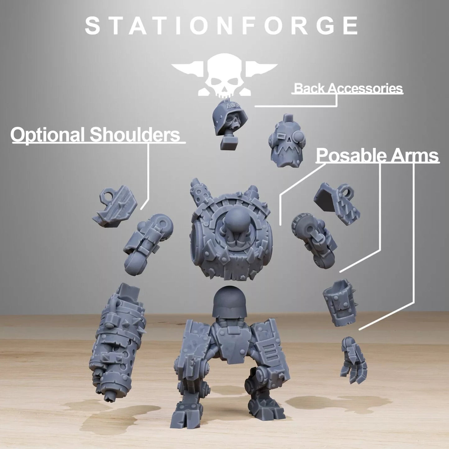Orkaz Bots Infantry Miniatures - Station Forge Wargaming Figures