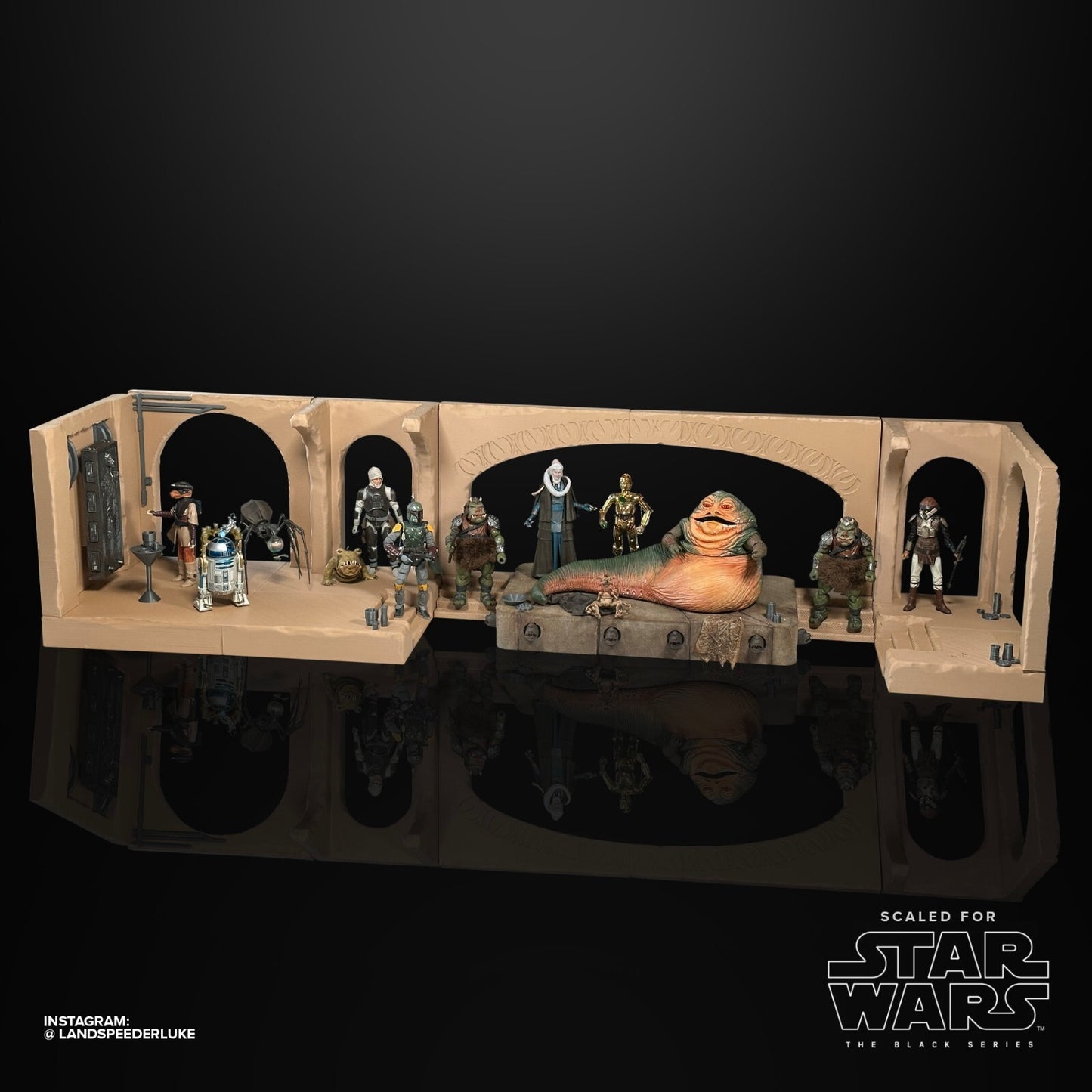 Star Wars Jabba's Palace Diorama for Black Series Figures 1/12th Scale