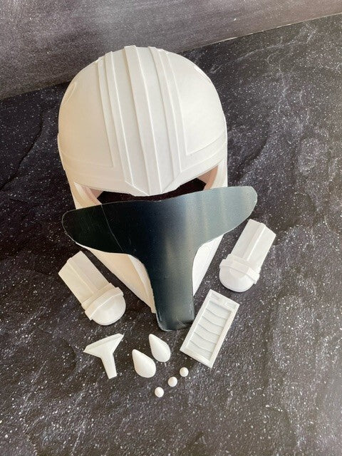 star wars 3d printed helmet -the armorer from the Mandalorian-