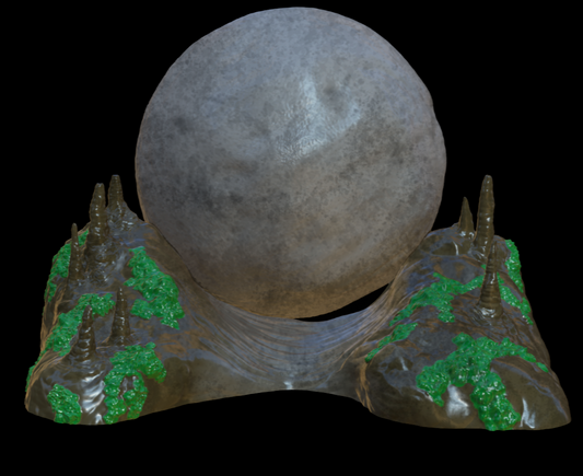 3D Printed Indiana Jones Boulder Trap Diorama for 6" Figures
