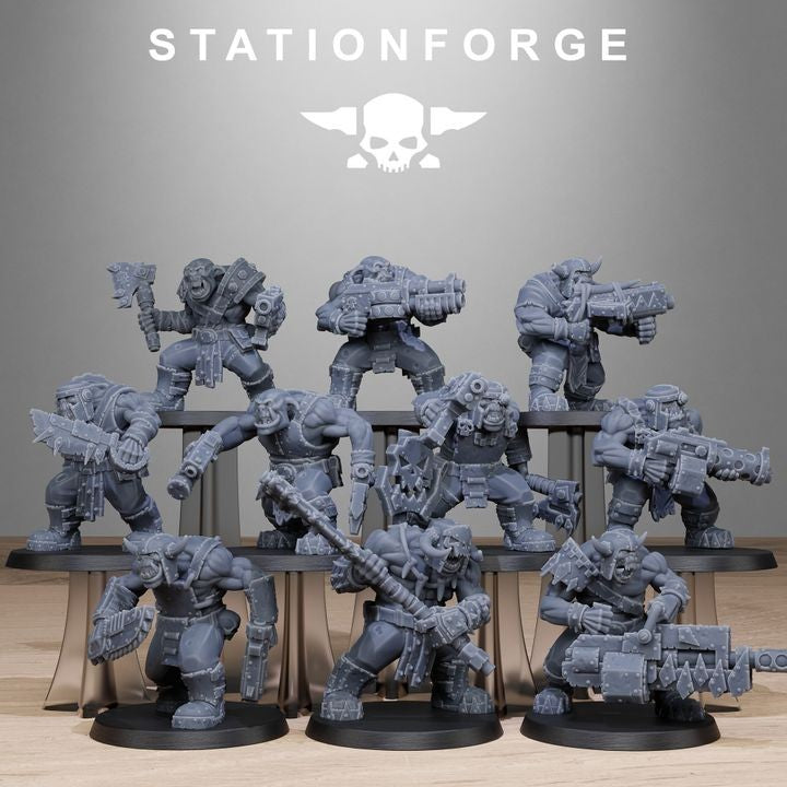 Orkaz Bros Infantry from station forge with free bases & Post