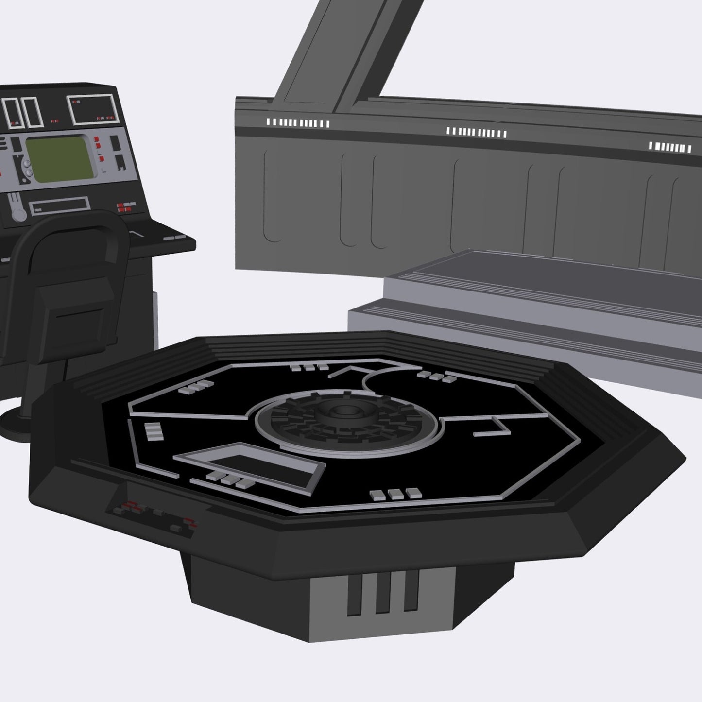 3D Printed Mandalorian Table For 3.75" & 6" Star Wars Figures