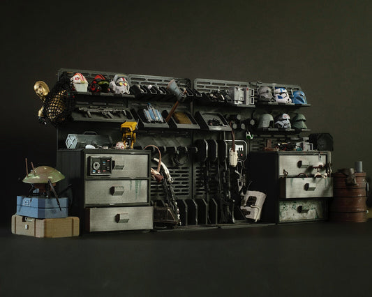 3D printed weapons storage room for Star Wars 3.75" Vintage figures