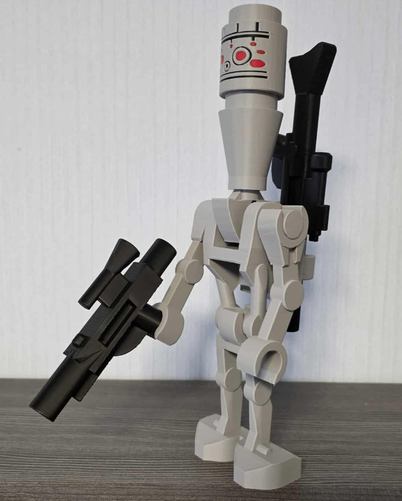3D Printed. 9" Brick inspired Star Wars Assasin droid