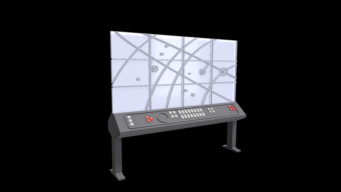 3D Printed Tactical Screen (Anaxes) For 3.75" & 6" Star Wars Figures