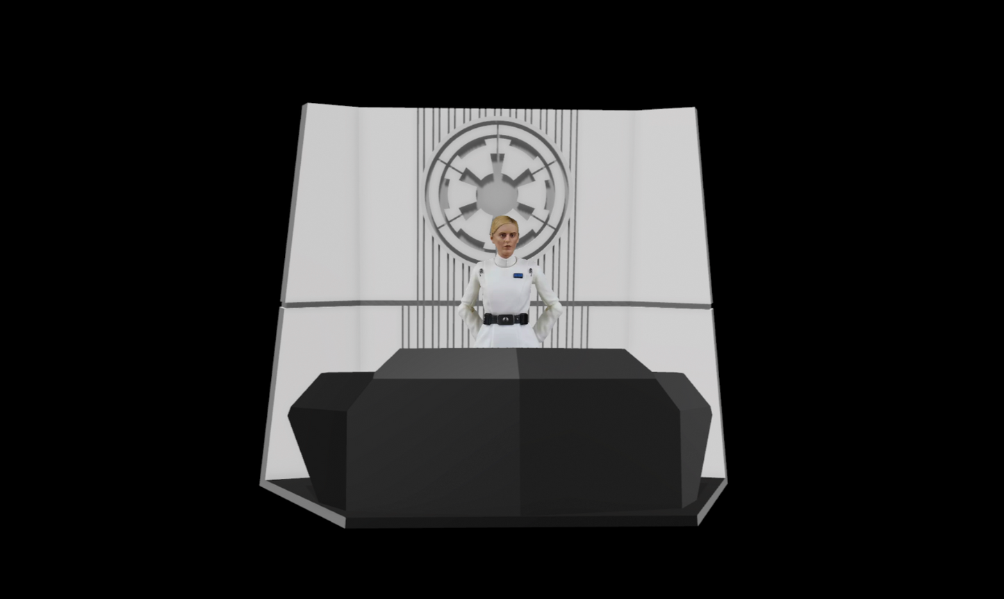 3D Printed ISB Office Desk For 3.75" & 6" Star Wars figures