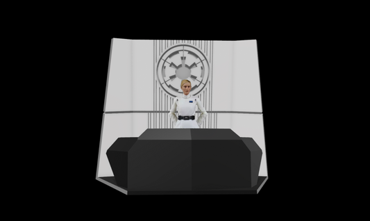 3D Printed ISB Office Desk For 3.75" & 6" Star Wars figures