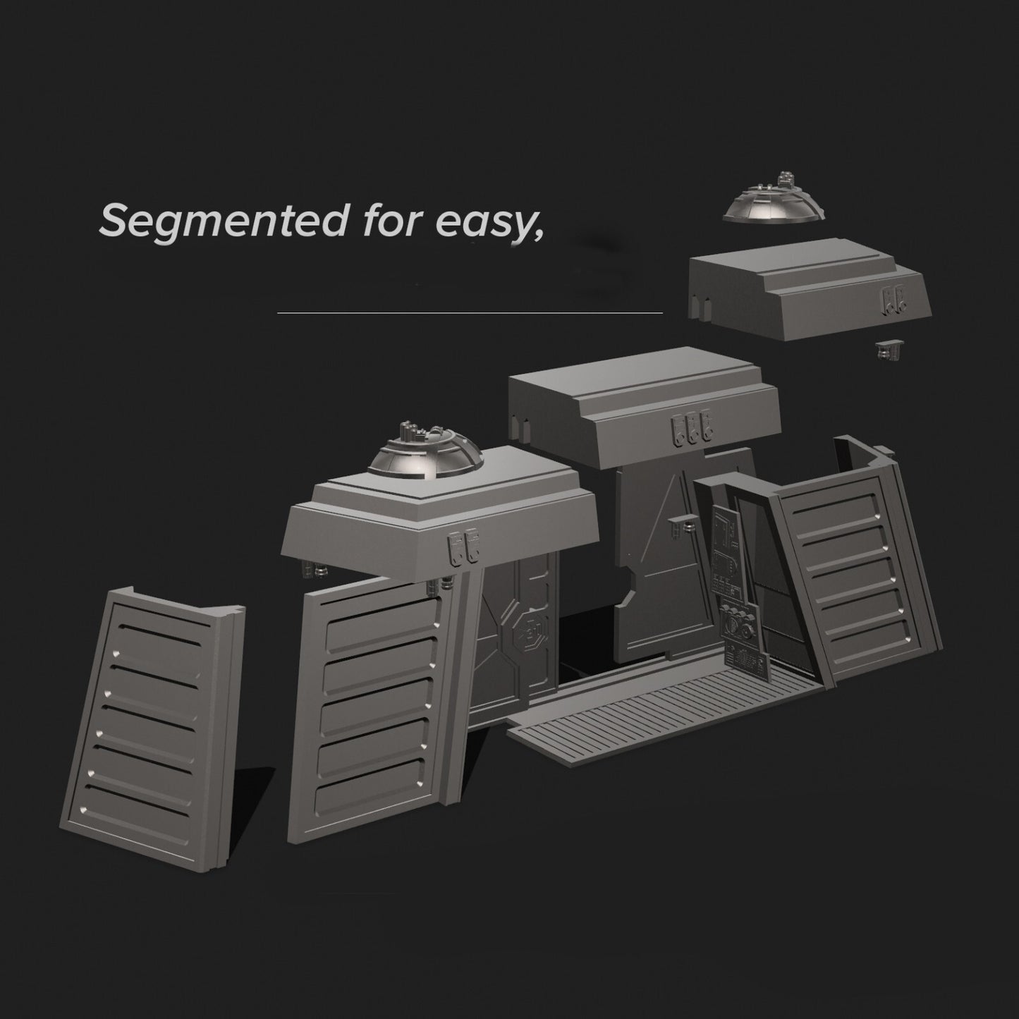 3D Printed Endor Bunker diorama for Black series figures