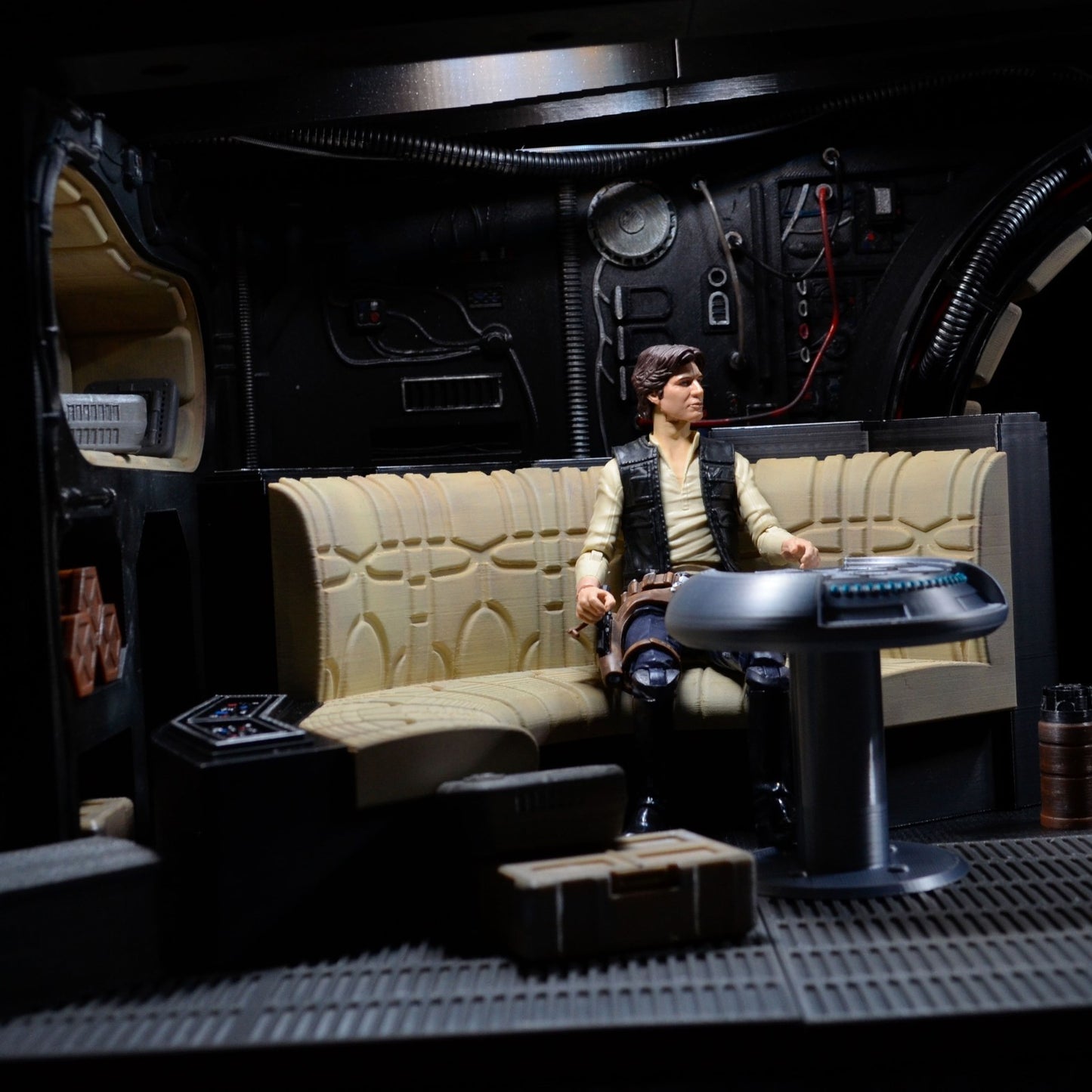 Star Wars 3D Printed Millennium Falcon Interior Diorama for 6" figures