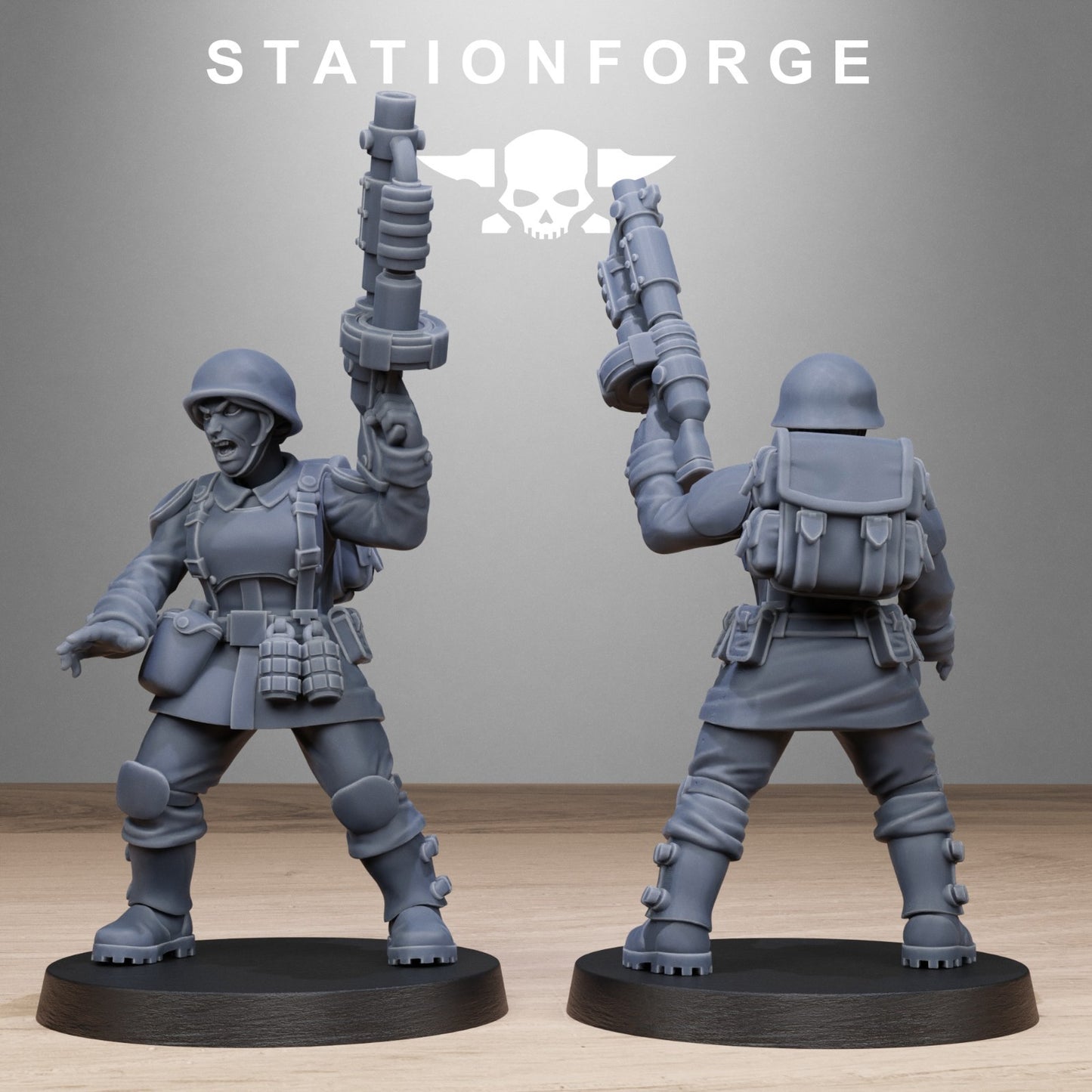 Freeguard sisters from Station Forge 32mm. FREE BASE