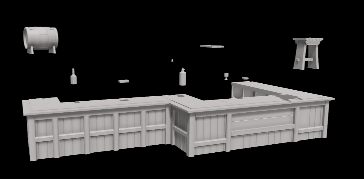 3D Printed Marion's Bar (The Raven) Indiana Jones for 6" Figures