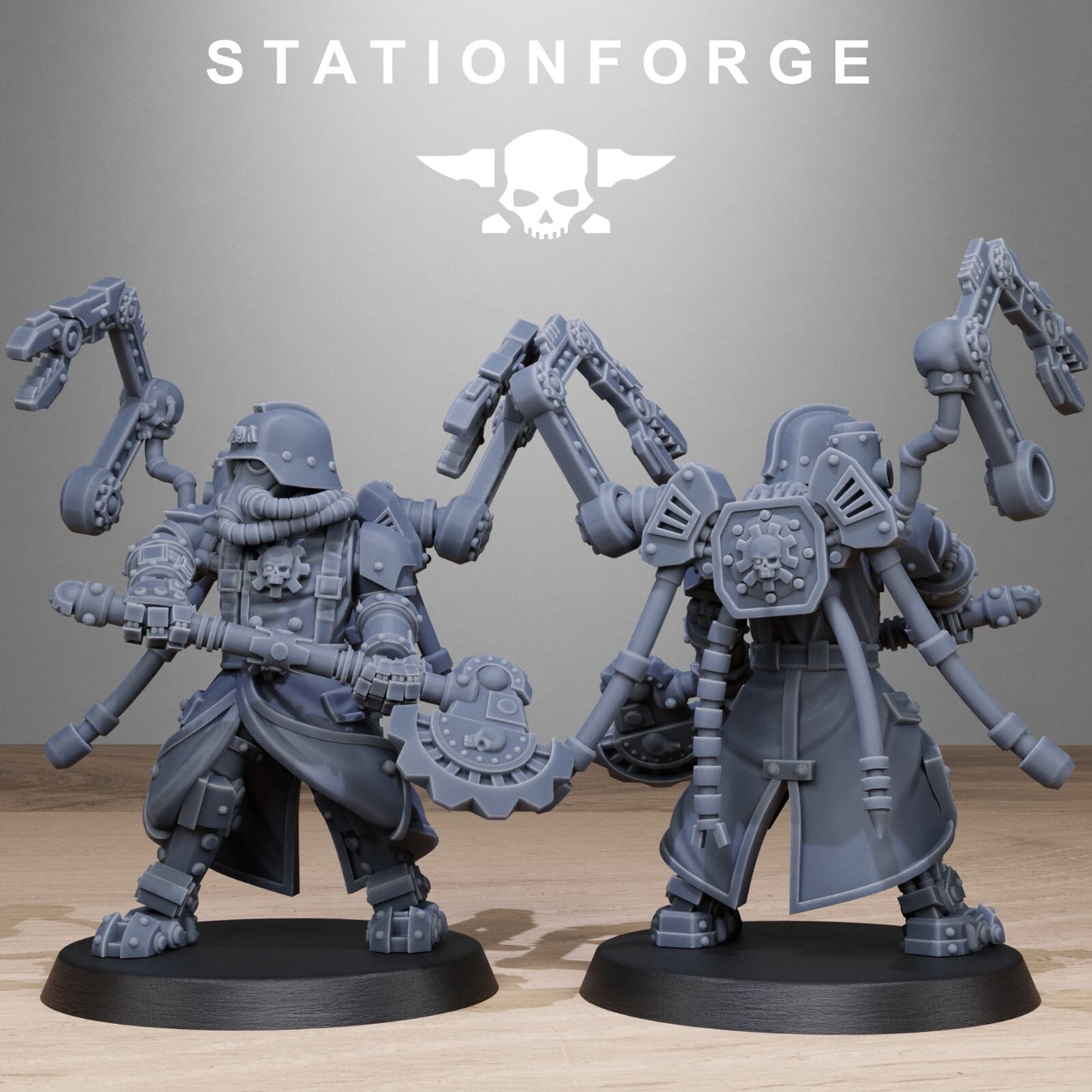The GrimGuard Tech Engineers from Station Forge 32mm. INC BASES + FREE POST