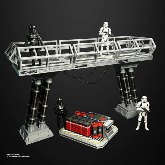 Star Wars Catwalk/Gantry and cargo sled for 6" Black series figures