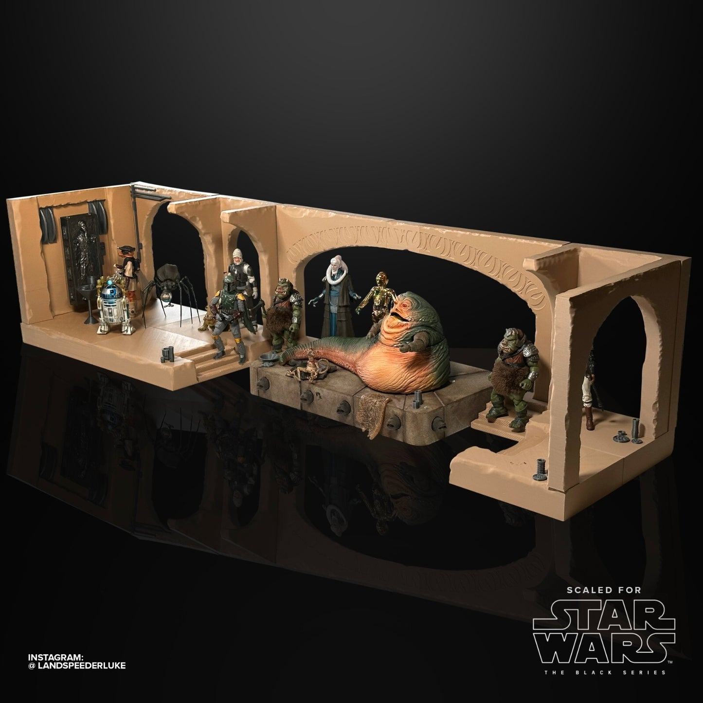 Star Wars Jabba's Palace Diorama for Black Series Figures 1/12th Scale