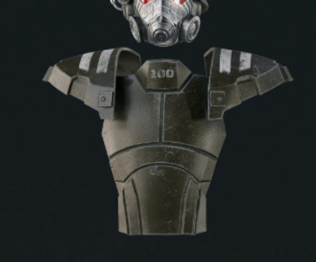 Fallout NCR Elite and Advanced Riot Armour Chest and Ab plate