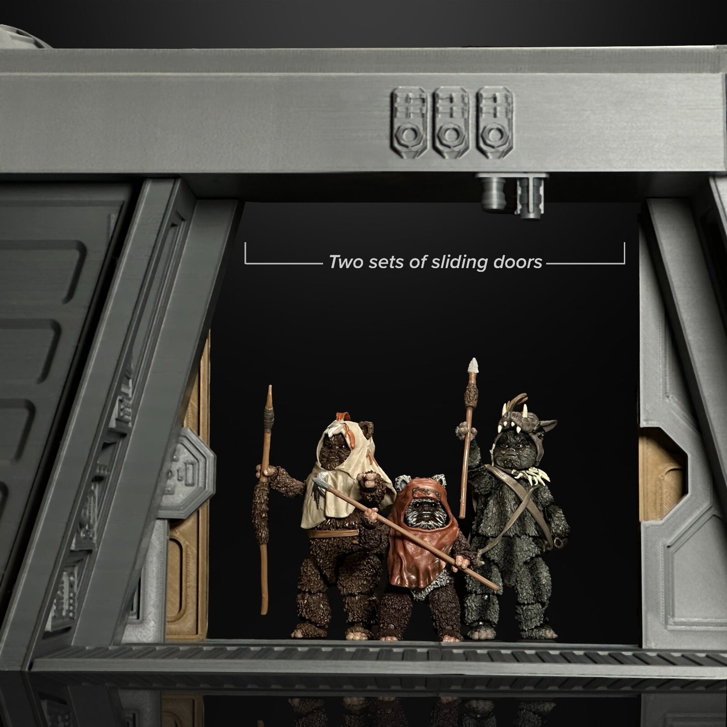 3D Printed Endor Bunker diorama for Black series figures