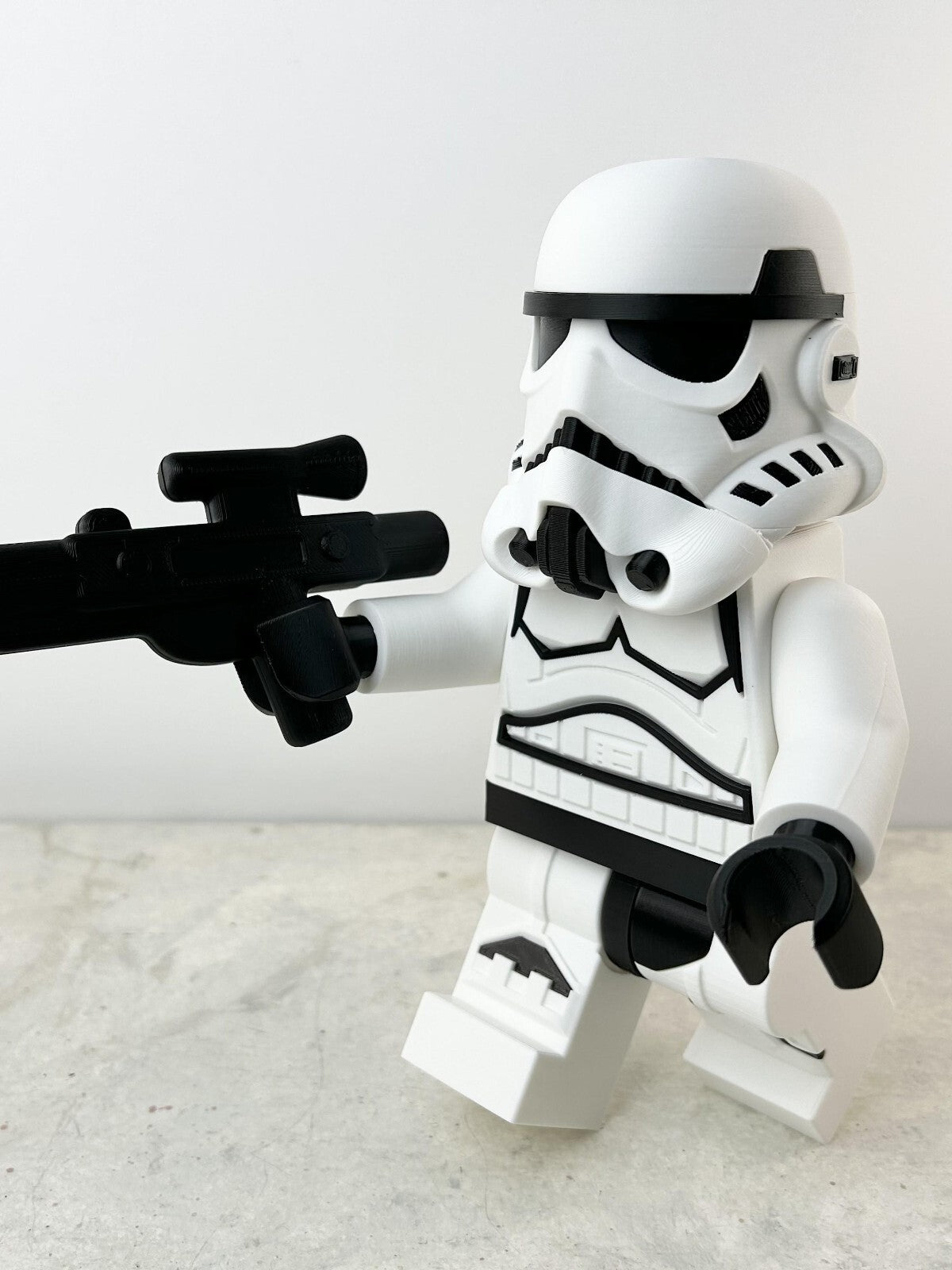 3D Printed. 9" Brick inspired Deluxe Storm Trooper Figure
