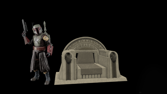 3D Printed Bobba Fett's Throne For 3.75",6" and 12" figures