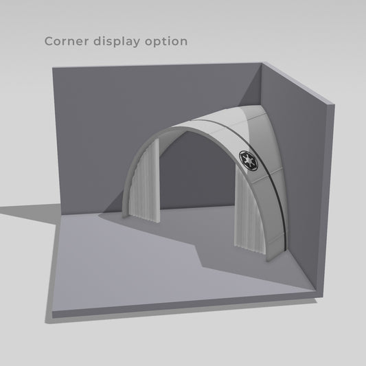 Imperial Outpost Stormtrooper camp for Black Series Figures.