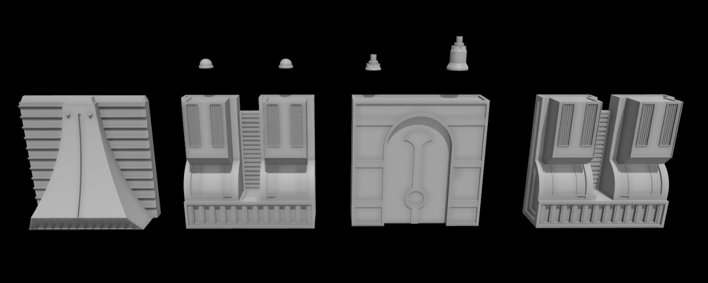 Coruscant Street Shelf Diorama for 3.75 in (1:18) Figure