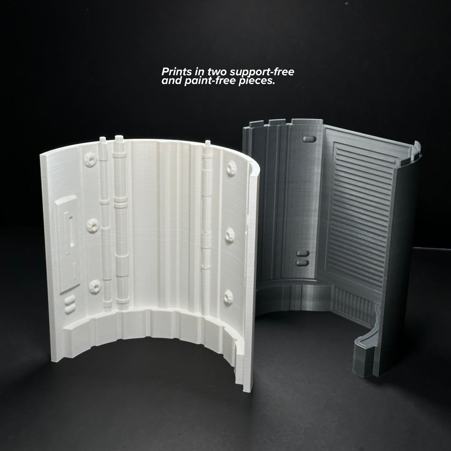 3D printed tunnel diorama for 1/12th Star Wars Black series figures