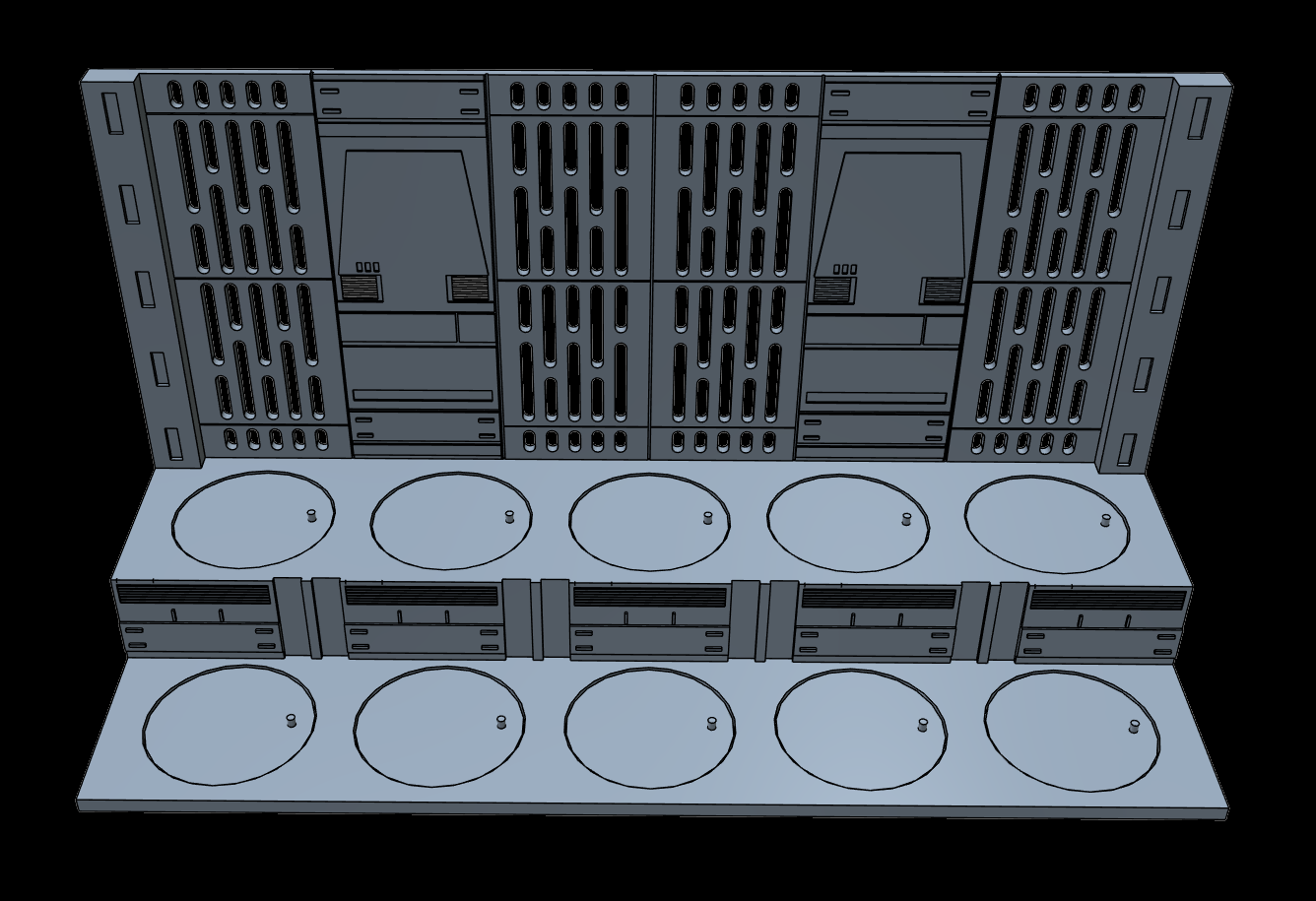 Star Wars 3D Printed Death Star Riser Display for 3.75" Figures