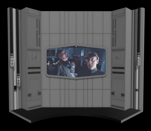 3D Printed Darth Vader Video Screen Diorama for 3.75" or 6" Figures
