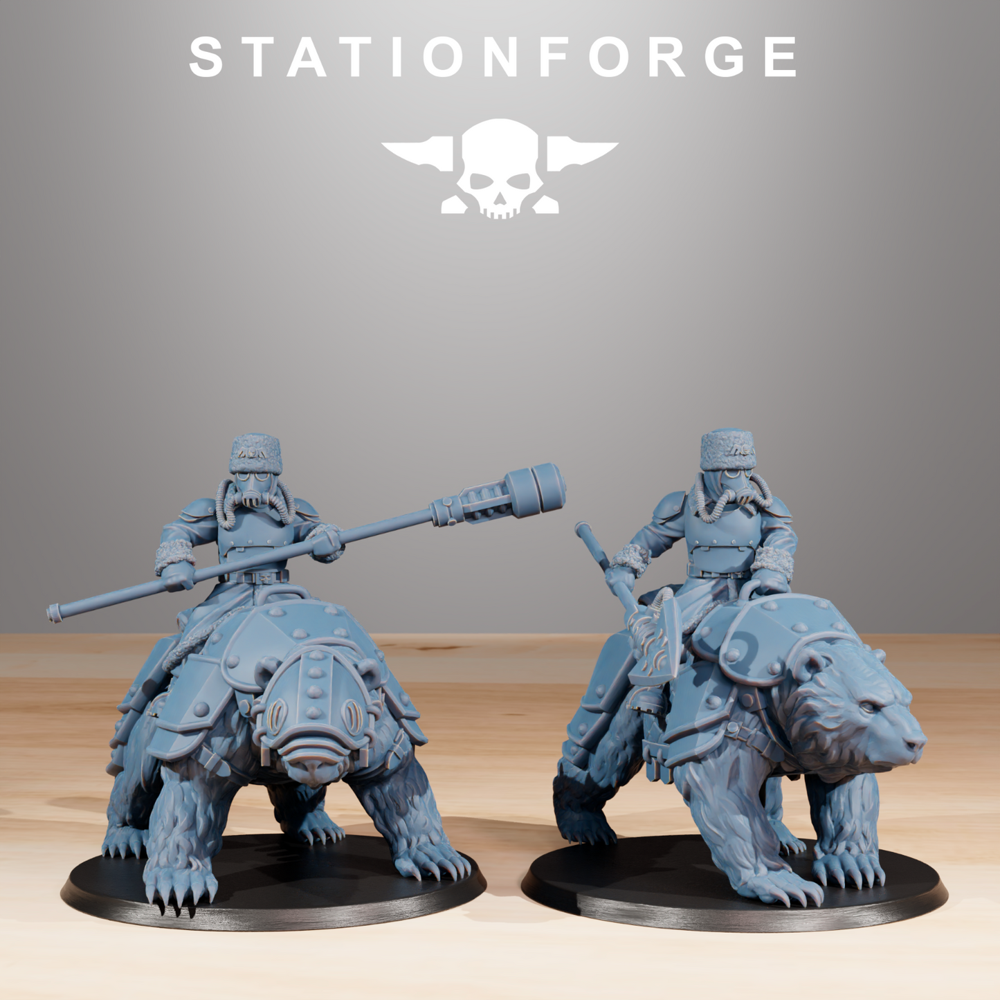Grim Gaurd Bear Riders from Station Forge