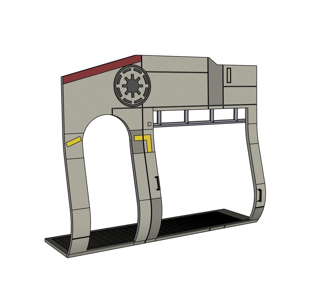 3D Printed LAAT Diorama for 3.75" & 6" Star Wars Figures