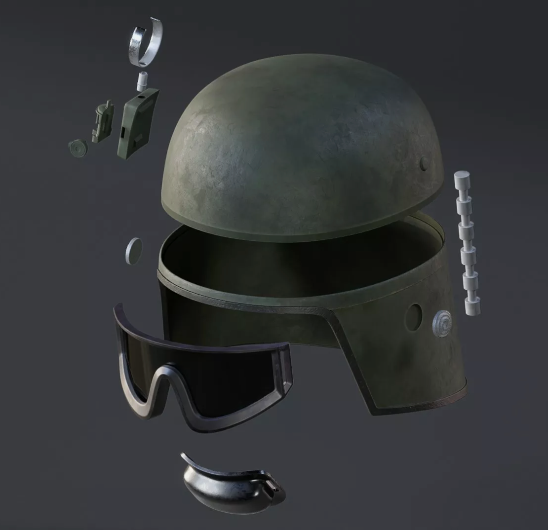 Star Wars AT-ST Driver Helmet - 3D Printed Kit