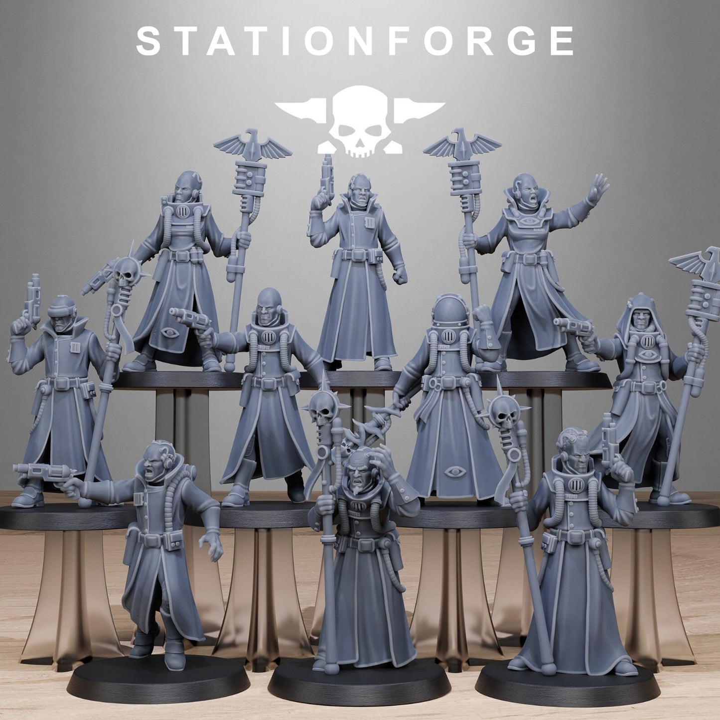 The GrimCorp Seers from Station Forge 32mm INC BASES + FREE POST