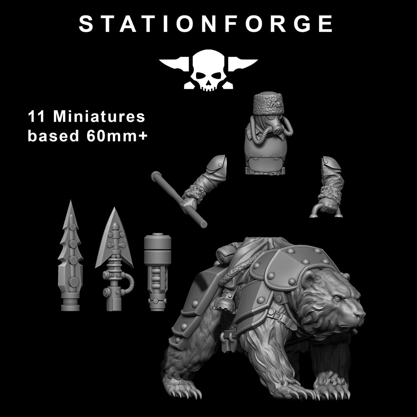 Grim Gaurd Bear Riders from Station Forge
