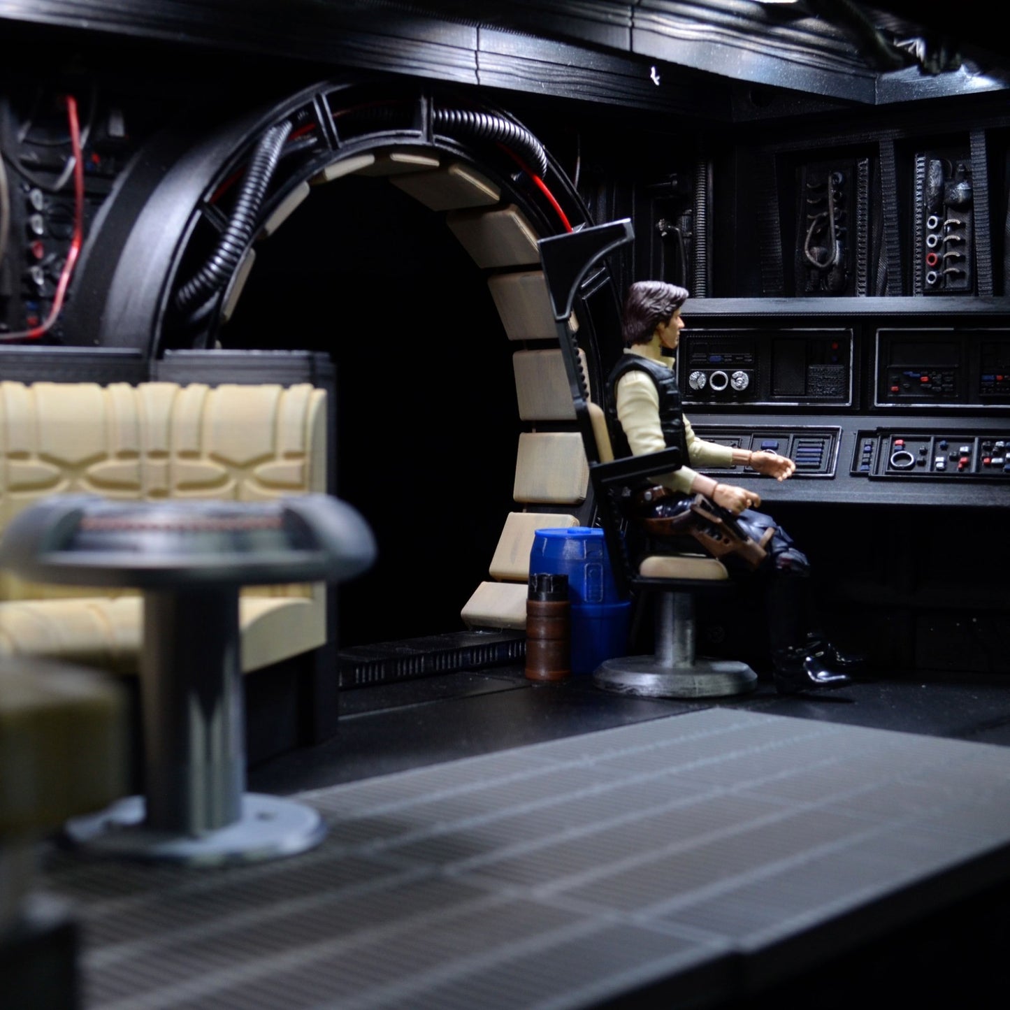 Star Wars 3D Printed Millennium Falcon Interior Diorama for 6" figures