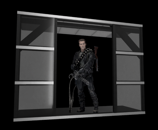 Terminator 2 Cyberdine Office Window Diorama