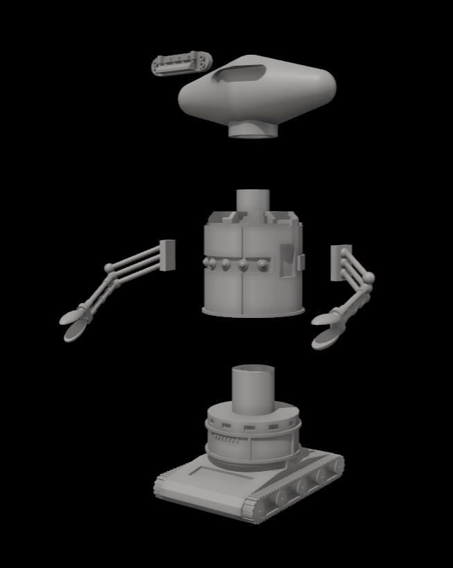 3D Printed Star Wars WED-9-M1 Bantha droid 3.75" |  6"  Scale