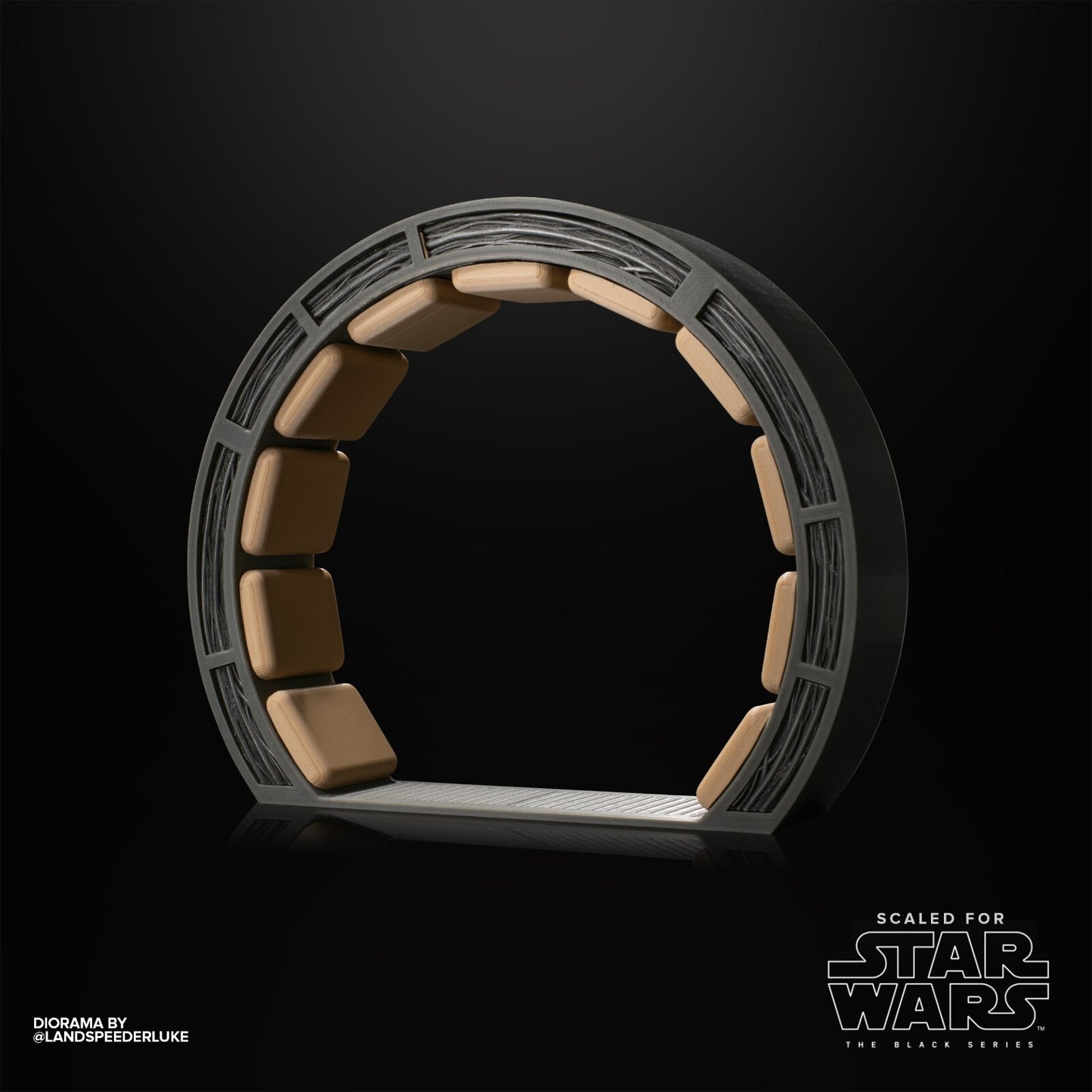 Star Wars 3D printed Milennium Falcon Doorway for 12" Figures FINISHED