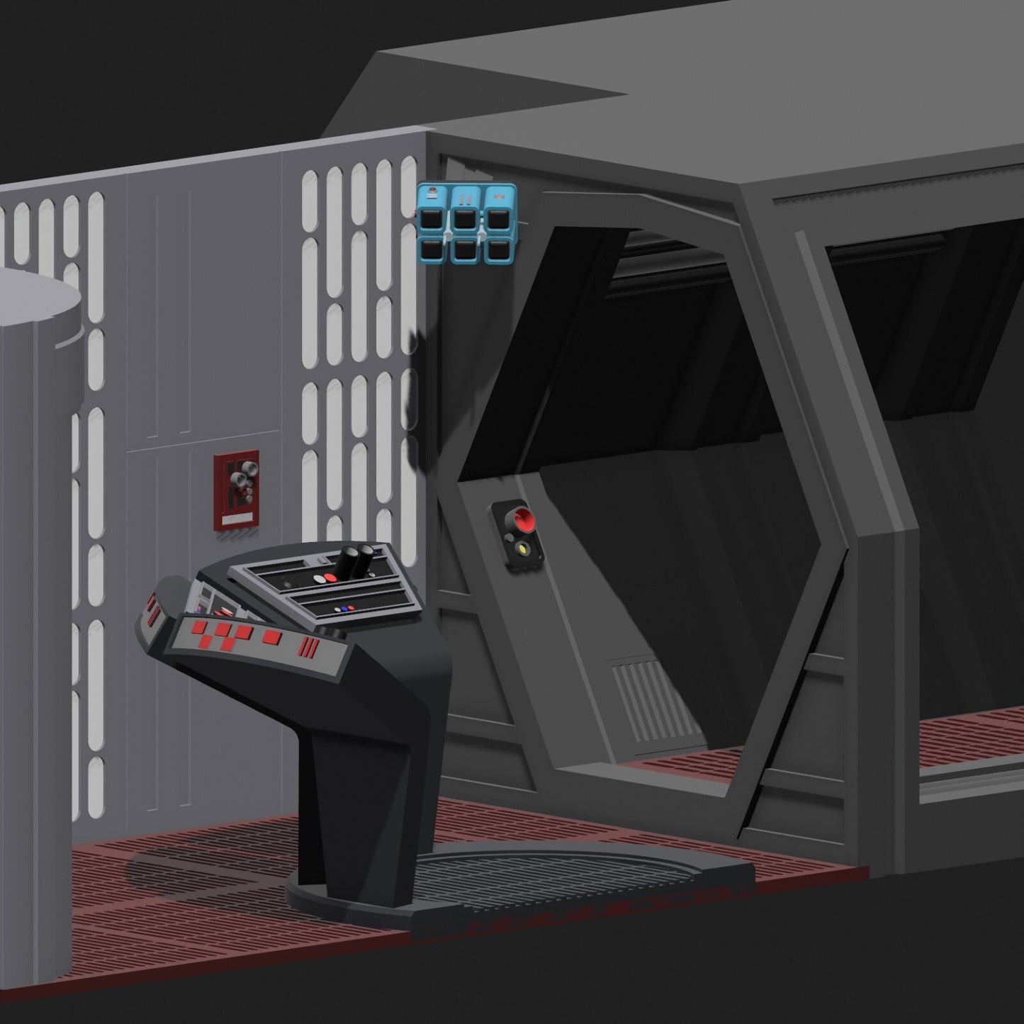 3D printed Death Star Detention Block & Leias cell for Black Series
