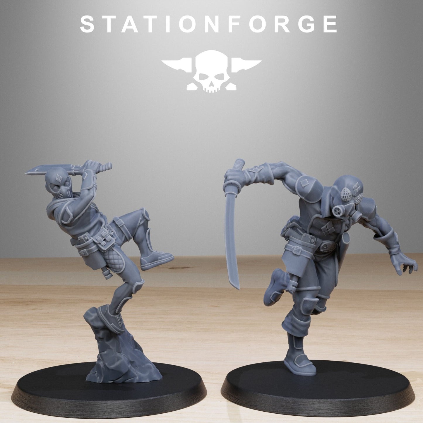 The GrimCorp Jesters from Station Forge 32mm
