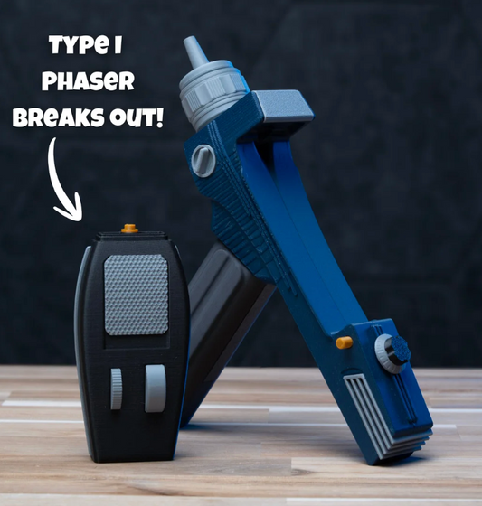 3D Printed Type II Phaser - Star Trek Cosplay Prop Kit
