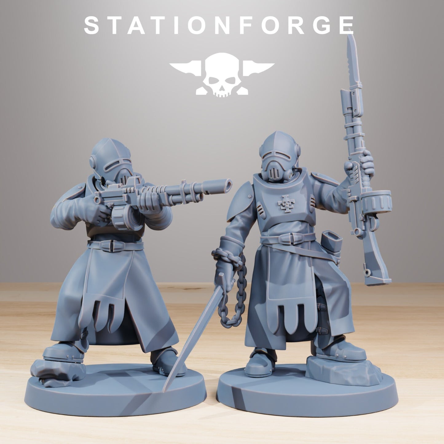 Royal Guard Templars Miniatures from Station Forge Inc Bases