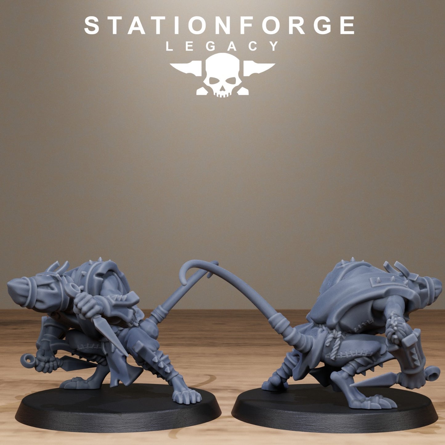 Rotfang Ninjas from Station Forge Legacy 32mm. INC BASES