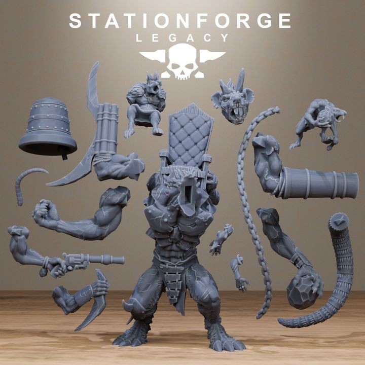 Rotfang Bell Rat by Station Forge Legacy inc FREE bases and Post
