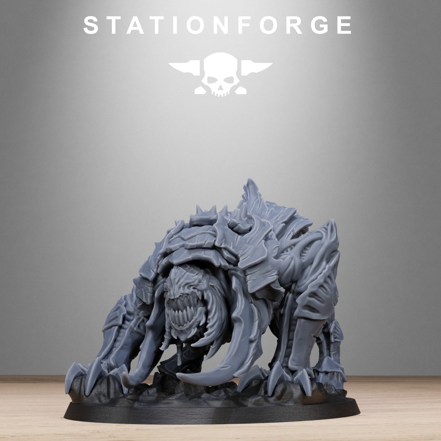 Xenarid spider beasts (2) from Station Forge 32mm. FREE BASE