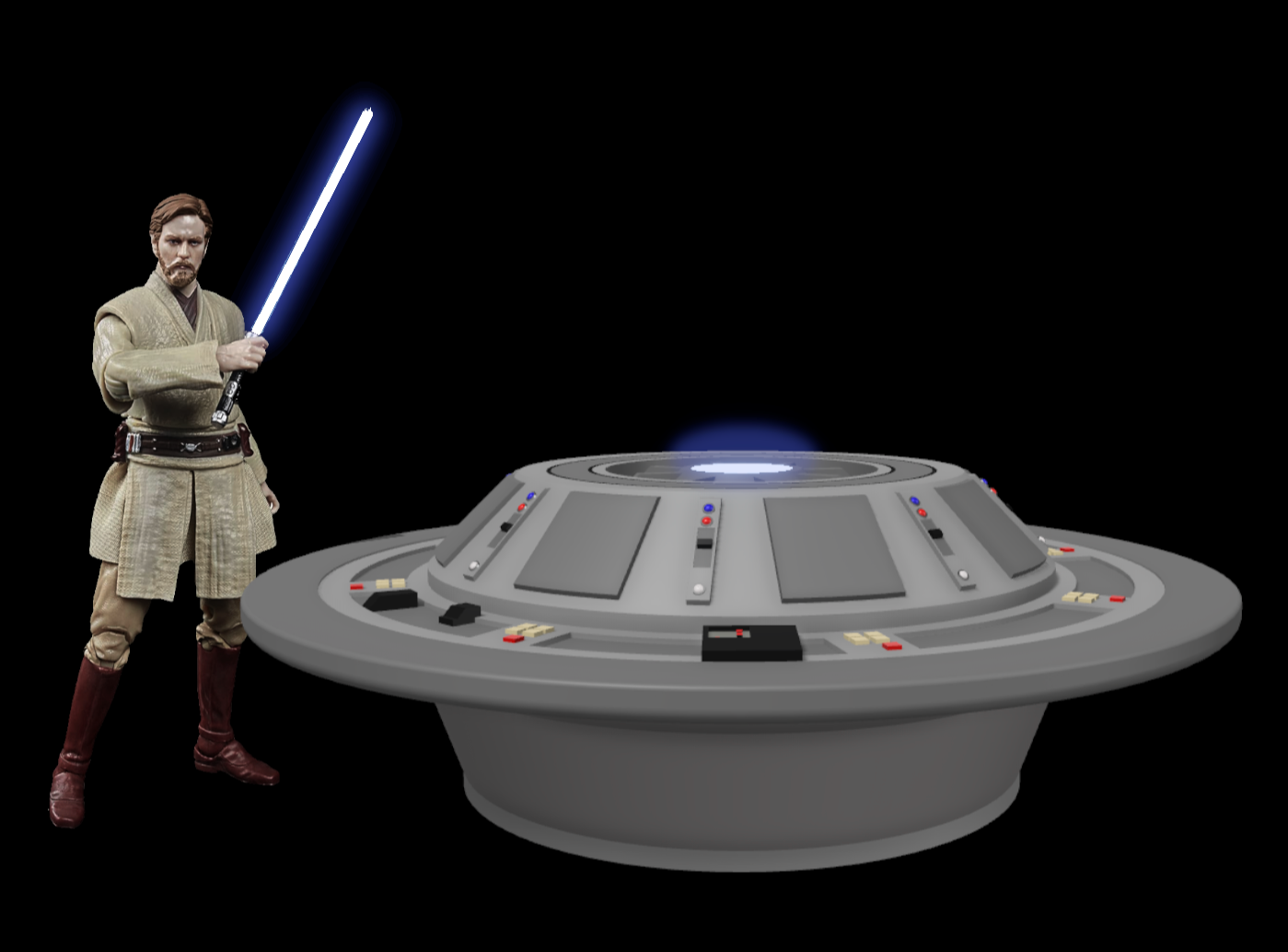 Star Wars 3D Printed ROTS Jedi Temple Holo Table for 3.75" or 6" Figs
