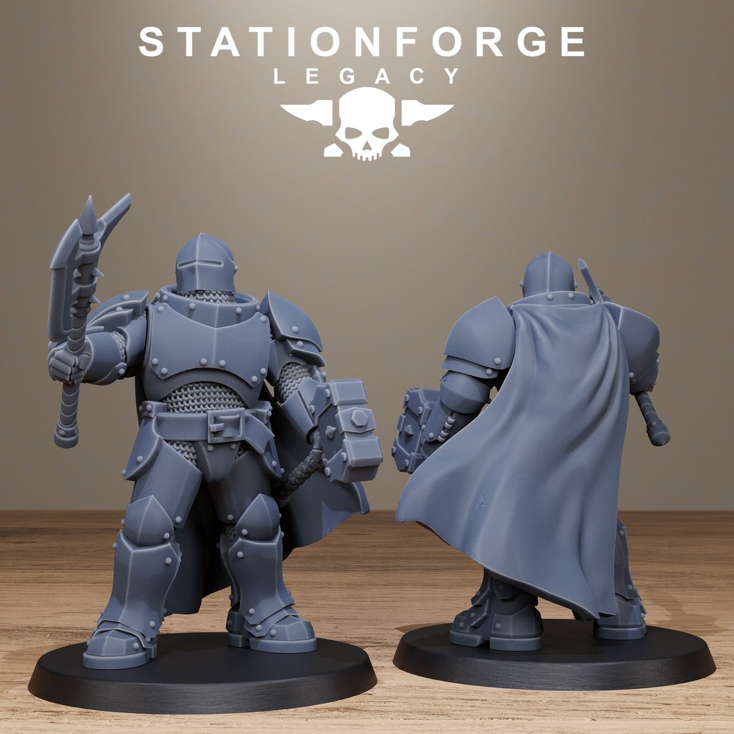 The Solaris Infantry from Station Forge Legacy, Fantasy 32mm Inc Bases