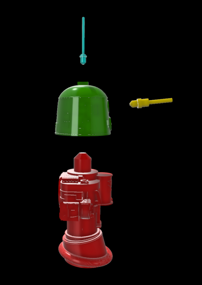 3D Printed Star Wars R1-G4 Figure/Droid 3.75" Scale
